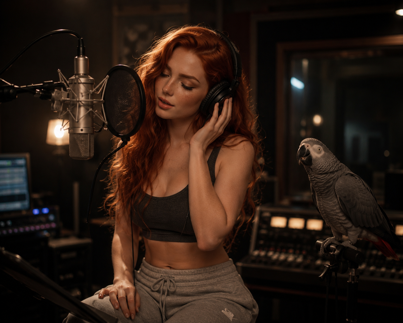 Violeta in studio di registrazione